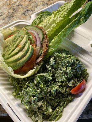 Burger to go! at Melange Eatery in Medford