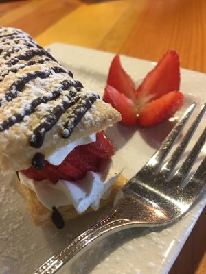 Berry Mille Feuille at Melange Eatery in Medford