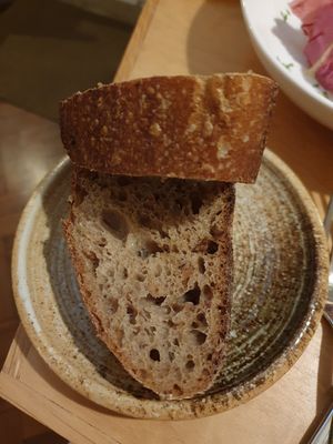 Bread from local TOAD bakery at Naifs in South East London