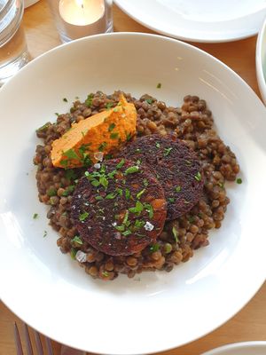Mushroom knödel at Naifs in South East London