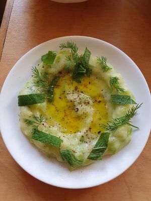 Sour potato dip at Naifs in South East London