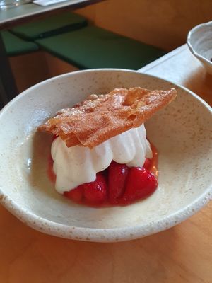 Strawberry sundae at Naifs in South East London