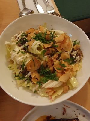Radicchio and lentil salad at Naifs in South East London