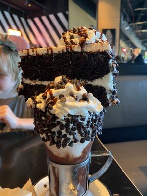 Vegan Black & White Shake   at Disneyland - Black Tap in Anaheim