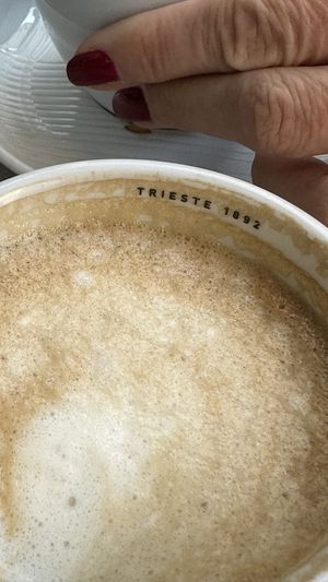 Cappuccino with soy milk   at Pasticceria Toletta in Venice