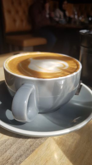 Decaf soya latte at The Dispensary in Newcastle Upon Tyne