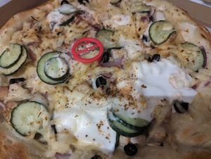 Gyros Pizza at Don Pepe in Budapest