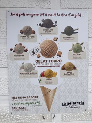 Vegan options   at Sa Gelateria Gelats Artesans  in Girona