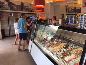 Inside  at Sa Gelateria Gelats Artesans  in Girona
