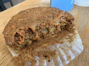 Vegan carrot ginger muffin at Flour Bakery and Cafe - Back Bay Station in Boston