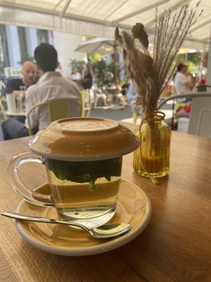 Fresh mint tea  at Sunny Side Up - Westend in Frankfurt