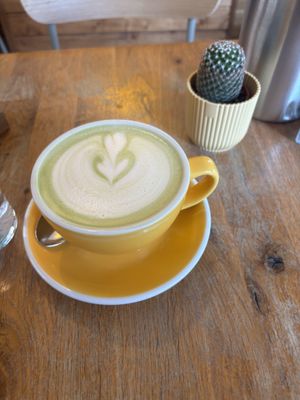 Matcha latte  at Sunny Side Up - Westend in Frankfurt