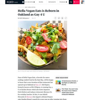 Gay4U is a continuation from Sofi Espice, chef and owner of Hella Vegan Eats at Gay4U - Pop Up in Portland