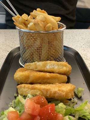 “Fish and chips” vegan at The Vegan Choice in Miami