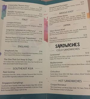 menu at The Vegan Choice in Miami
