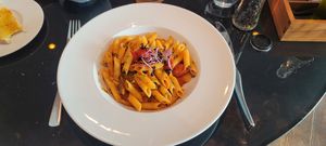 Penne all'arrabbiata at L'Unico in Zurich