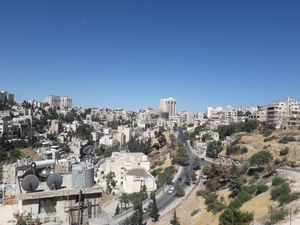Amazing view from the terrace at Manara Arts & Culture in Amman