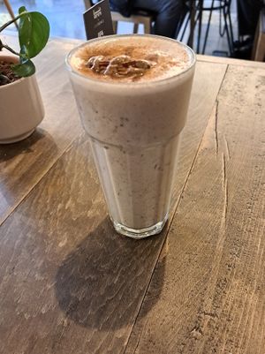 Date & tahini smoothie at Manara Arts & Culture in Amman