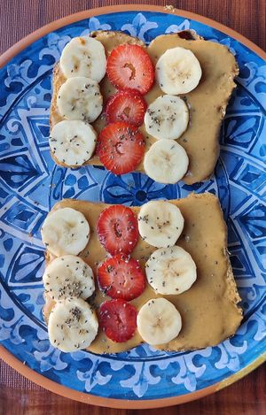 PB toastie at Manara Arts & Culture in Amman