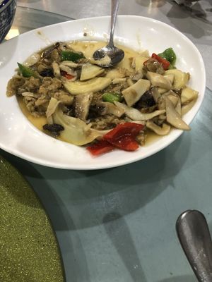 Stir fry at Green Life in Wuxi