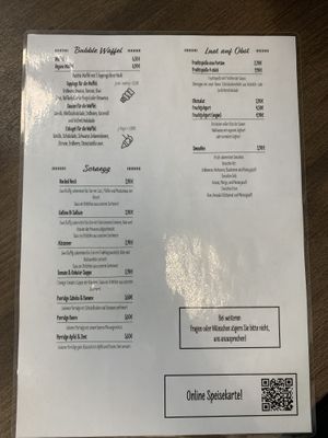 Speisekarte 2 at Just Green in Hamburg