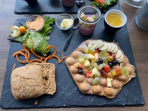 Veganes Frühstück   at Just Green in Hamburg