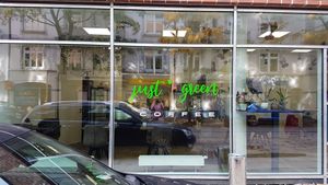 just green coffee at Just Green in Hamburg