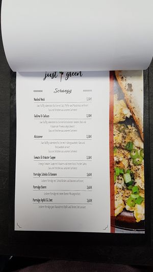 Scrambled eggs at Just Green in Hamburg