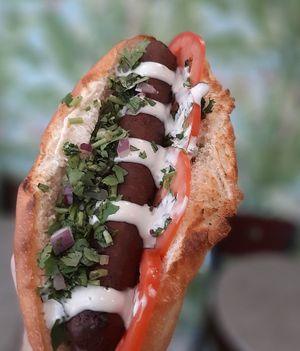 Sausage sub at Gegen in Los Angeles