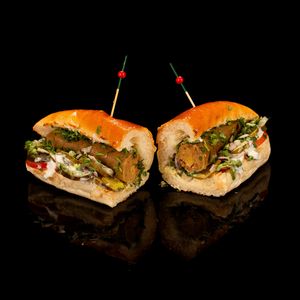 smoked apple sage sausage at Gegen in Los Angeles