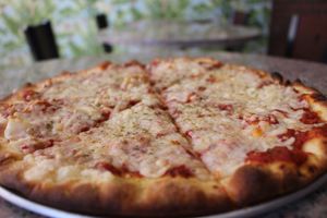 cheese pizza at Gegen in Los Angeles