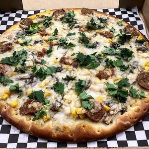 Animal lover with some sausage on it  at Gegen in Los Angeles