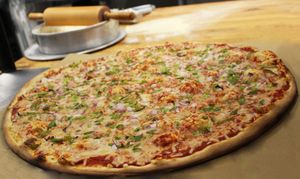 24inch  pizza at Gegen in Los Angeles