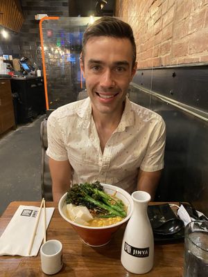 Flying Vegan Harvest with 0 spice at JINYA Ramen Bar in Washington
