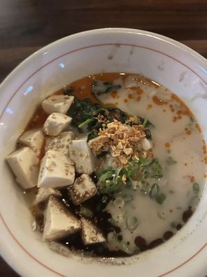 Spicy creamy vegan ramen   at JINYA Ramen Bar in Washington