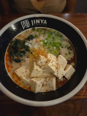 Creamy vegan ramen at JINYA Ramen Bar in Washington