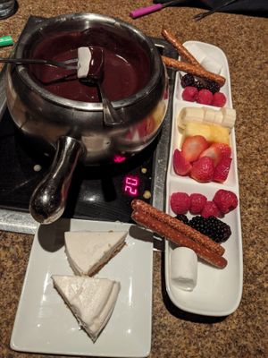 Vegan chocolate pot at The Melting Pot in King Of Prussia