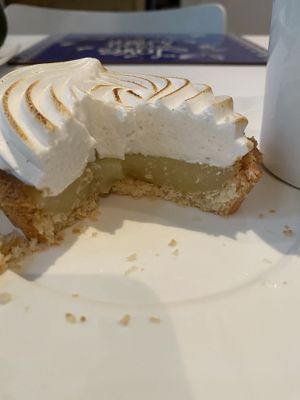 Vegan GF lemon meringue pie   at Wilderflower & Wanderberries in Tamborine Mountain