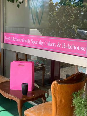 My goodies and coffee to go at Wilderflower & Wanderberries in Tamborine Mountain