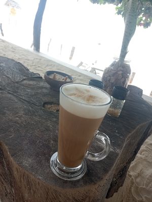 Soya cafe latte at Mr Kahawa in Zanzibar