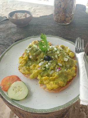 Avocados bread at Mr Kahawa in Zanzibar