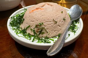 Yam dessert #Veganuary at DàFāng SùShí Guǎn in Xiamen