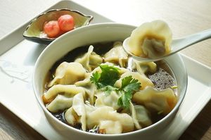 Hand-made Boiled Dumplings at Knowing Cafe in Shanghai