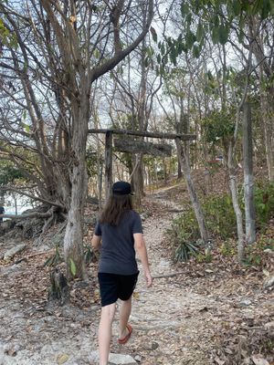 The trail to get to Noina’s from TubTim beach.   at Noina's Mystic Mountain Restaurant & Bungalows in Koh Samet