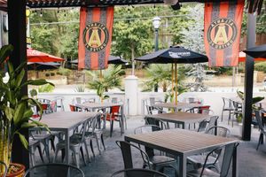 Large pet friendly heated Patio at El Ponce in Atlanta