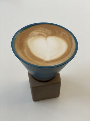 Flat white with oat milk   at Analog Garden in Seoul