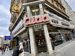 store front at Aida in Vienna
