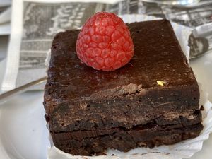 brownie at Aida in Vienna