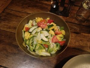 Salad - starter at Wapalapam in Le Morne