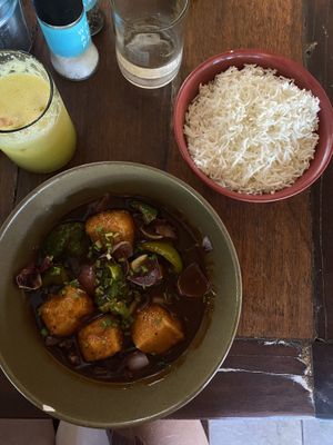 Fried tofu  at Wapalapam in Le Morne